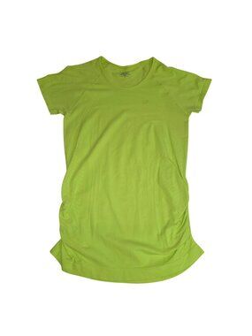 Athleta M Fastest Track Tee Yellow, Short Cap sSeeve 3966
